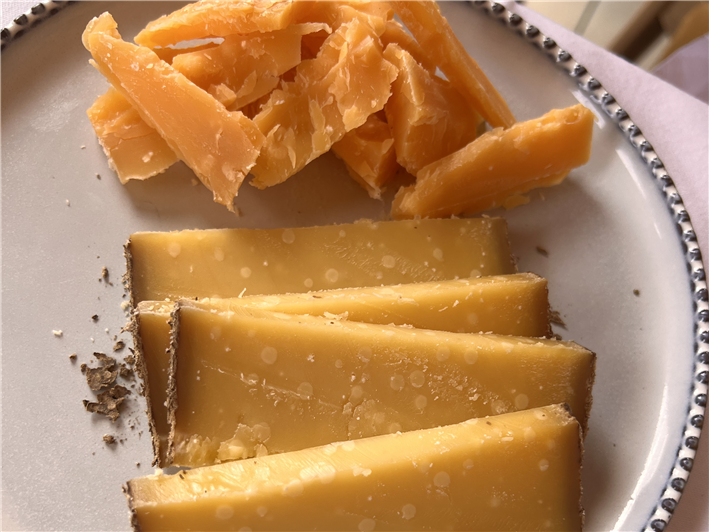 aged Comte and Gouda